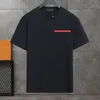 Tasarımcı Mens T Shirt Klasik Üçgen Rozet Kadınlar Polo Gömlek Lüks Grafik Tee Yaz Tshirts Boyut M L XL XXL XXXL XXXXL306U