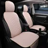 Nieuwe Vlas Autostoel Cover Protector Auto Front Seat Cover Rugleuning Zitkussen Pad Auto Automobiel Interieur Voor Truck Suv of Van