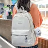 School Bags Fashion Leisure Backpack Pink Laptop College Girl Student Travel Female Cute Waterproof Book Women Bag Lady Nylon