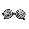 サングラス コスプレ メガネ めまいパターン 面白い装飾アニメ めまい眼鏡 ハロウィン コスチューム アクセサリー