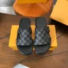 Oasis Sandal Svart kalvlädertoffel Poolkudde sandaler par tofflor män sommar platta skor mode strandtofflor rutschkanor 07