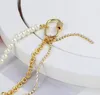 Orecchini di collana set csxjd di alta qualità rame shiny strass a catena cilindrica a fibbia quadrata perla personalità asimmetrica