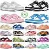 2023Sapatos Masculinos Femininos Tênis Baixo Panda Branco Preto Cinza Névoa Triplo Rosa UNC Rose Whisper Team Dourado Azul Framboesa Morango Pêssego Tênis Casual Masculino GAI