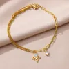 Неклеты забавные кристалл циркона для женщин из нержавеющей стали Lovely Fruit Punde Bracelet Bracelet Летние аксессуары для ласка