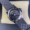 Orologio da uomo GSF 5008 Cal.1131 Diametro di movimento 40,3 mm Cancella in gomma naturale Custodia in acciaio in cristallo in vetro luminoso