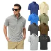 Men's Polos Summer Mens Business Casual Polo Shirt Golf Shirt Turn Down Collar Short Sleeve Tops Fashions Trip Shirt Men's Clothing 230707