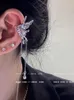 Ear Cuff Temperament farfalla nappa orecchino clip femminile orecchini senza orecchie 2023 nuova moda orecchio osso clip minoranza senior sense orecchini