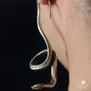 أقراط التدوير Bem Hi Ben Men's Women's Ear Buds Snake 925 Sterling Silver Silver Original Made Darkness مخصصة