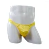 Calzoncillos Ropa interior cómoda para hombres Bragas Sexy Satin Modal Mens Shorts Cueca Gay Male