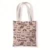 Storage Bags Dog Shopping Tote Cartoon Print Women Lady Fashion Handbags Folding Reusable Shopper