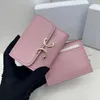 Fashion Women Short Wallets Black Designer Letters Print Luxury New Wallet Woman Coin Purse Card Bag Mini Leather Hasp Card Purse