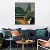 Modern Abstract Canvas Art Studenterlunden (summer Night) Edvard Munch Handmade Oil Painting Contemporary Wall Decor