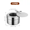 Dinnerware Sets 4 Pcs Fuel Boxs Holder Buffet Warmer Lid Chafing Chaffing Dish Warmers Griddle