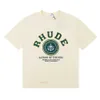 Rhude t-shirt Summer Designer T Shirt Men t shirts Tops Luxo Letter Print Shirt Roupas Masculinas Femininas Manga Curta S-XXL