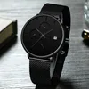 Montres-bracelets Hommes Montre CRRJU Montres Sport Militaire Top Noir Bracelet En Acier Montre-Bracelet Relogio Masculino Montre Homme