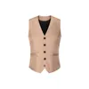 Men's Vests Elegant Formal Waistcoat Sleek V-neck Vest With Single-breasted Design Pockets Slim Fit For Business Or Special Occasions