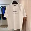 ヨーロッパ人男性と女性Tシャツアメリカンサマー夏のフランス語デザイナーリンクルシェリンクウールボールコットンプリントデカールレターファッションメンズとM-5XL