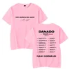 Mens Tshirts Ivan Cornejo Tshirt Danado US Tour Merch Crewneck Short Sleeve Tee 여성 힙합 옷 230707