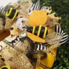Fiori decorativi Bee tela porta ghirlanda benvenuto colorato estate giallo floccato all'aperto giorno di San Valentino