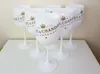 6x Moet Chandon White Ice Imperial Acryl Accrylcemance Glass Gist Gift