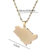 Collares pendientes Mapa de Arabia Saudita con ciudades Nombre Neckalces Charm Jewelry