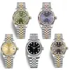 Montre de créateur Lady Montres-bracelets Montre Femme Femme Montre-bracelet 31mm 2813 Mouvement mécanique automatique Rhodium Wimbledon Montre de luxe en acier inoxydable