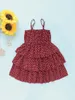 Abiti da ragazza 1-6 anni Kid Princess Dress Toddler Lovely Hearts Ruffle Gonna torta sospesa Summer Fashion Child Holiday