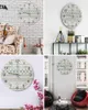 Wandklokken Bohemian Stijl Geometrische Vormen Lichtgevende Wijzer Klok Huis Ornamenten Ronde Stille Woonkamer Kantoor Decor