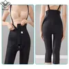 Lipoaspiração feminina com zíper lateral após cirurgia de alta compressão Faja pós-cirúrgica Shapewear Pant