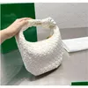 Otros bolsos Diseñador de lujo Shoder Bolsos para mujer Bolso de embrague tejido grande Cartera de cuero genuino Bolso bandolera de moda para hombre Adolescente Jodie Dhvd2