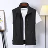 Gilet da uomo Uomo Donna Gilet cargo Risvolto Cappotto senza maniche Tasche Abbottonatura con cerniera Pography Gilet da alpinismo impermeabile