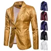 Costumes masculins Blazers Men Suit Banquet Mariage Party Bar Night Club Blazer Tops Bright Paisley Fashion 230707