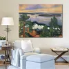 Large Abstract Canvas Art Train Smoke 1900 Edvard Munch Hand Painted Oil Painting Statement Piece for Home