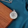 Pendentif Colliers LH Solide Bi Une Fortune Et Trésor Carte Ronde Personnalité Rétro Vieux Hommes Femmes Collier Falling Tide Accessoires