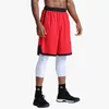 Shorts pour hommes Gym Sports à séchage rapide pour hommes Cordon respirant Courir Grand basket-ball Américain Au-dessous de la longueur du genou