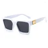 Lunettes de soleil 2023 marque lunettes carrées yeux de chat personnalisés tendance colorée polyvalent Uv400