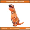 Other Festive Party Supplies High Quality Mascot Inflatable T Rex Costume Cosplay Dinosaur Halloween Costumes For Women Adt Kids D Dhk3A