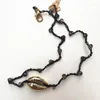 Charms bransoletki DM kamień Cowry Shell Rope dla kobiet miłośnicy bransoletek splot moda biżuteria Boho Pulseras Mujer Moda 2023 Armbanden