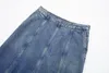 Saias Denim Longas Para Mulheres Moda Azul Jeans Cintura Alta A Line Midi Saia Mulher Y2k Streetwear Verão 230707