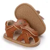 First Walkers Gummi rutschfeste PU Baby Sandalen Kind Sommer Jungen Mädchen Mode Turnschuhe Säuglingsschuhe 0-18 Monate