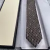 2023 Nya män slipsar Fashion Silk Tie 100% Designer Slyckor Jacquard Classic Woven Handmade slips för män Bröllop Casual and Business Slips med original Box G6