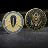 Arts and Crafts Double Gun Corps Challenge Coin American Eagle Emboss Emblème en métal émaillé