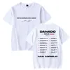 Mens Tshirts Ivan Cornejo Tshirt Danado US Tour Merch Crewneck Short Sleeve Tee 여성 힙합 옷 230707