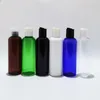 Storage Bottles 30pcs 200ml Plastic Transparent/Blue/Black Bottle For Shampoo Shower Gel Lotion With Disc Cap Refillable