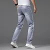 Jeans masculinos de luxo de grife Calças jeans high street stretch lavadas Calças casuais com estampa de letras High Street