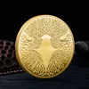 Arts and Crafts American Eagle Bitcoin 3D reliëf metalen herdenkingsmedaille, productie van virtuele badges en andere emblemen