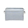 Storage Boxes Foldable Sundries Basket Cute Printing Cosmetics Container Multifunction Cotton Linen Desktop Organizer