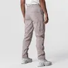 Pantaloni da uomo 2023 Salopette dritta primavera e autunno Cargo Zipper Jogging Multi tasca Casual allentato Y2K