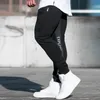 Men s Pants Fitness Sweatpants Style Casual Fashion Pencil Patchwork Slim Printing Long Running Training Brand Trouser 230707