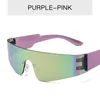 Zonnebril Sport Stijlvolle Goggles Vrouwen Mannen Mode Punk Bril Y2k Brillen Merk Designer Spiegel Sportbrillen Goggle